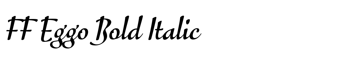 FF Eggo Bold Italic